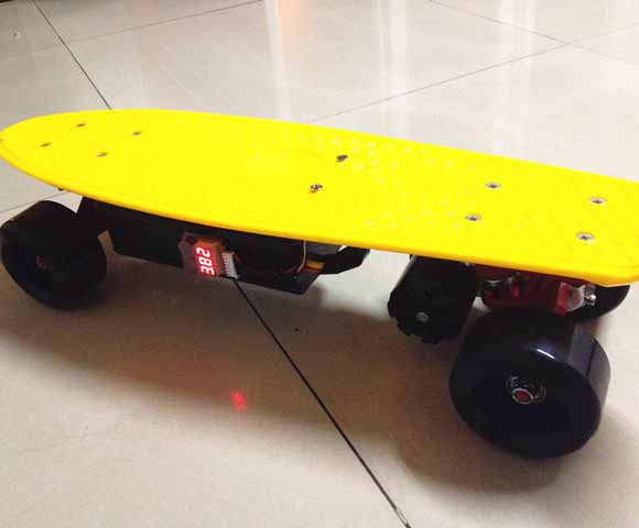 DIY small electric skatebaord single motor drive