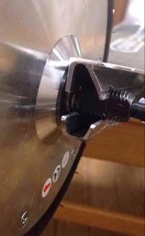 cutting rear fork