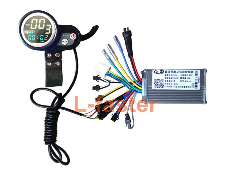 Electric Scooter LCD Display Accelerator Throttle Brushless Motor Controller 