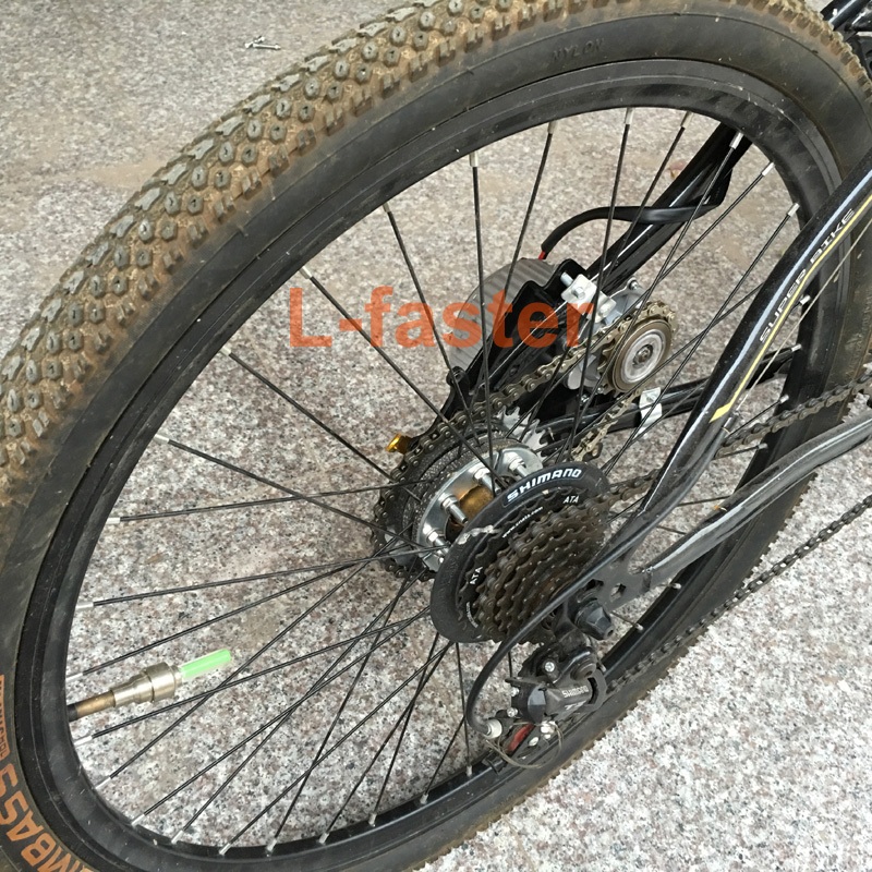 L-faster Neue Ankunft 24V36V250W elektrischer Umwandlungs-Installationssatz für allgemeines Fahrrad-linker Ketten-Antrieb kundengebunden für elektrisches gearedes Fahrrad-Schaltwerk