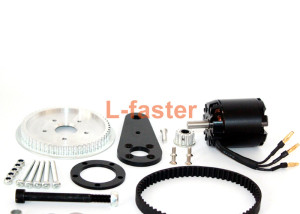 Oxelo Town 7XL scooter electric motor kit for PU wheel -1