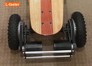 electric mountain skateboard truck assembled video