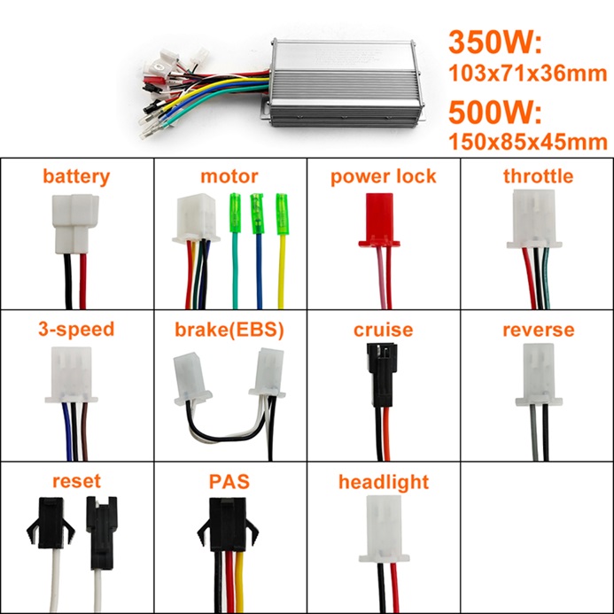 350W brushless controller
