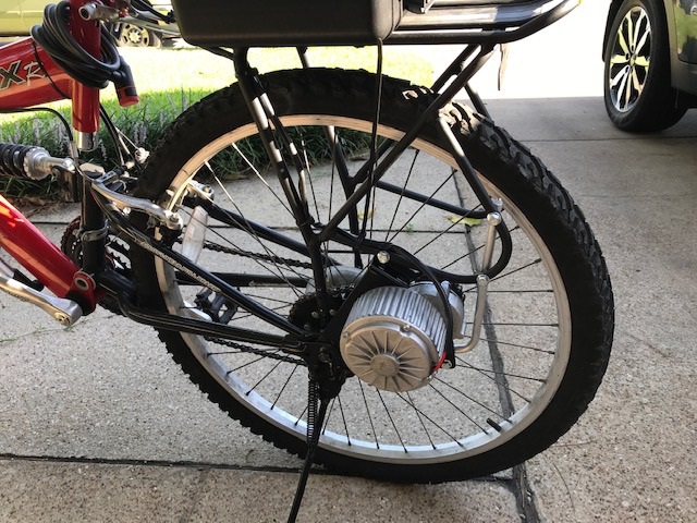 450W side drive motor bicycle