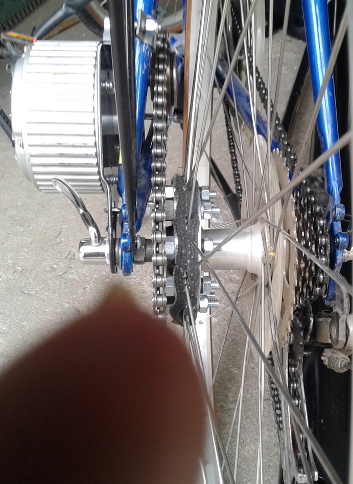 450W side drive motor bicycle