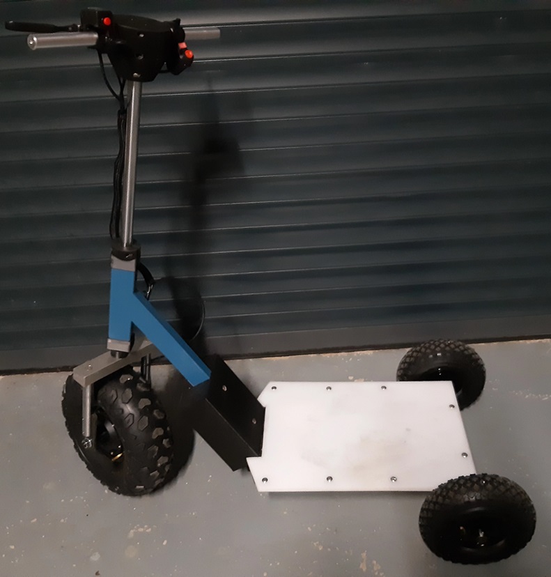 14.5 inch electric scooter conversion kit mounted