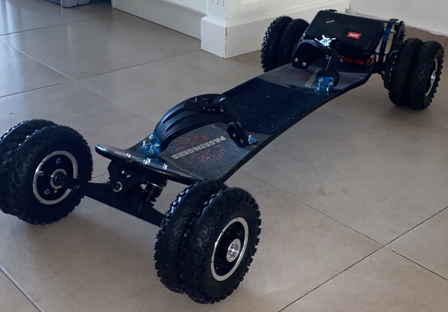 skateboard conversion kit 2WD 8 inch wheel mounted